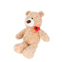 Vente chaude Logo Personnalisé Jouets En Peluche Personnalisé Battement De Coeur Ours En Peluche Animaux En Peluche Amour Soins Ours En Peluche Super Saint Valentin Cadeau