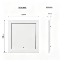 Panneau d'accès en aluminium blanc résistant à l'humidité avec porte d'inspection en plaque de plâtre pour la décoration intérieure d'hôtel