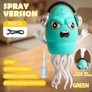 Giocattolo polpo magico danzante per bambini con luci e musica, giocattolo sensoriale interattivo a induzione ricaricabile (verde) - Product Image 2