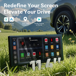Ottocast xe 11.4 inch 4K cảm ứng không dây Carplay và Android Màn hình tự động cho trong xe ô tô phương tiện truyền thông hộp - Product Image 5