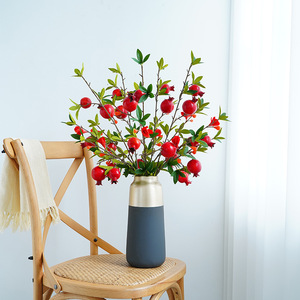 Ramas de Granada Artificiales de 30cm-100cm, Rojas y Naranjas, de Alta Calidad, Decoración para el Hogar, Año Nuevo Chino, Decoración para Bodas - Product Image 1