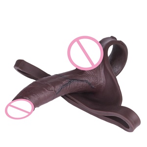 ปลอกอวัยวะเพศชายแบบซิลิโคนสีน้ำตาลอ่อน SXXY รุ่น Ultra Penis Sleeve Thongs ให้ความรู้สึกเหมือนผิวจริง แบบกลวง สำหรับผู้ชาย ช่วยเพิ่มขนาดอวัยวะเพศชาย - Product Image 3