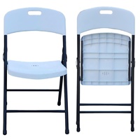 Chaises pliantes en plastique, siège portable, structure en acier robuste, résistant aux UV, utilisation intérieure et extérieure, cour, parc, banquet, fête, mariage