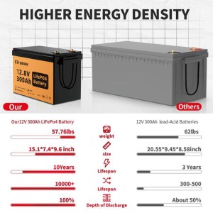CH Energy Bluesun Home Energy Storage <strong>Battery</strong> System 12V-48V 100Ah-300Ah <strong>LiFePO4</strong> <strong>Battery</strong> 4000 Cycles Built-in BMS UN38.3 - Product Image 6