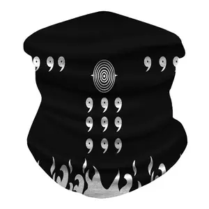 бандана с рисунком из аниме дизайн Suppliers-Высококачественный крутой материал шарф для лица аниме цельный шарф банданы можно напечатать узоры и логотип на заказ