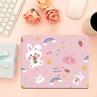 Tapis de bureau PC antidérapant en caoutchouc, motif chien de dessin animé mignon, chiot kawaii, taille personnalisée, pour la maison et le bureau
