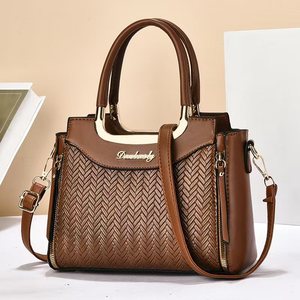 Bolsos de mano para mujer al por mayor, de piel sintética con patchwork, estilo nuevo, bolsos de señora - Product Image 4