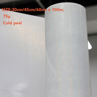 Film spécial Dtf à effet pailleté brillant 30cm 60cm 24 pouces Film Pet DTF pet 100m pour imprimante textile DTF