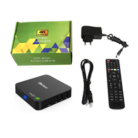 Boîtier TV intelligent Android OTT Amlogic S905 1G/8G 4K avec Wi-Fi 2.4G, programmation de matchs, OTA et prise en charge ATSC