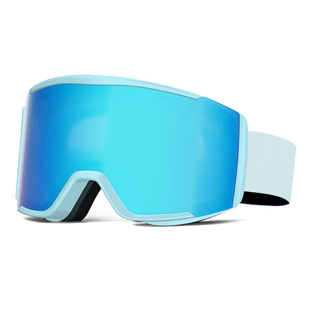 Unisex Ski & Climbing Goggles, Double Layer Lens Anti-Fog UV400 HD Vision Protective Goggles for Outdoor Winter Sports