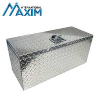 Boîte à outils verrouillable en aluminium de camion de remorque stockage de casier de coffre 28x12.5x12