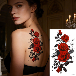 Pegatina de <span class=keywords><strong>Tatuaje</strong></span> Temporal Personalizada a Prueba de Agua con Diseños de Animales y Flores para Cuerpo, <span class=keywords><strong>Pierna</strong></span>, Medio Brazo, Diseño de Tigre - Product Image 5