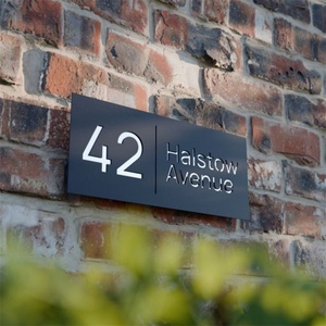 Plaque de signalisation extérieure personnalisée en métal, numéros de maison, plaques d'adresse, panneau de signalisation, numéro de porte, numéro de maison - Product Image 6