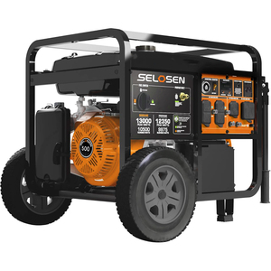 เครื่องกำเนิดไฟฟ้าแบบพกพาคู่ 13KW 500cc ใช้แก๊สและสตาร์ทแบบรีโมท สำหรับสำรองไฟบ้านทั้งหลัง HSAMZ-Dual Fuel Gasoline Gas Genset-13kw - Product Image 1