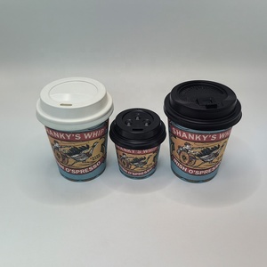 Gobelet en papier jetable à paroi simple avec logo personnalisé, pour boissons chaudes, café glacé, thé à bulles, 7 oz, 8 oz, 10 oz, 12 oz - Product Image 4