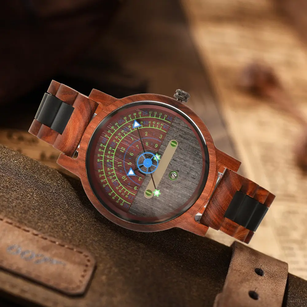Holzkern Fall Holzkern Exa Cobalt (Walnut/Blue) Holzkern Wood Watches