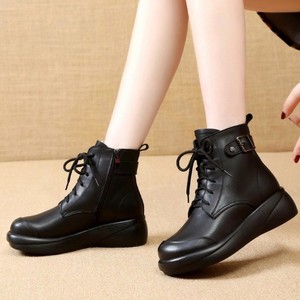 Botas Cortas de Invierno para Mujer, Estilo Casual, Suela Gruesa, Cálidas, Vintage, para Figuras Pequeñas - Product Image 4