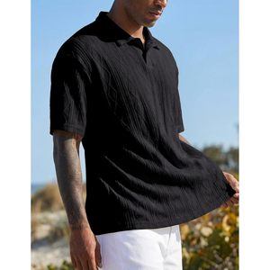 Camisa Polo para Hombre FOXA, Tejido Texturizado, Manga Corta, Transpirable, Informal, para Golf, Verano - Product Image 3