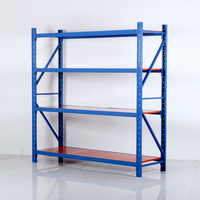 Couleur bleu robuste 200kg par couche, rangement d'entrepôt léger, à assembler support en acier sans boulon