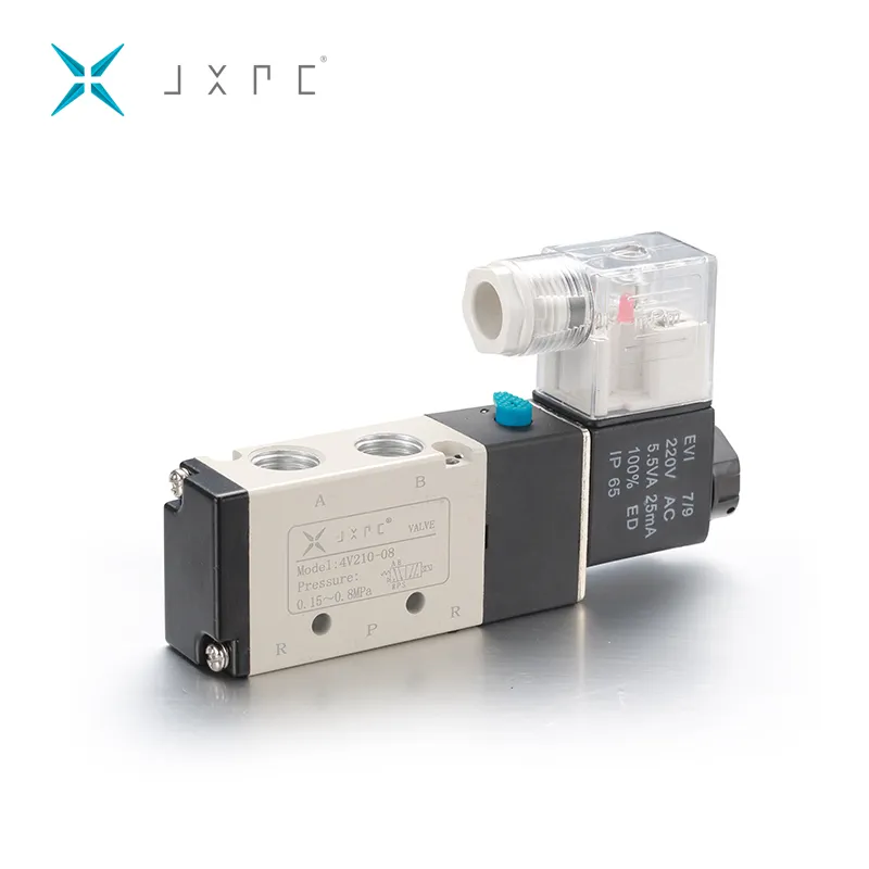 JXPC nuevo Color Venta caliente industria 4V210-08 AC 220V neumático válvula de solenoide