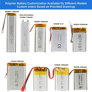 Fabrika Doğrudan Satış 500 Döngü 103448 10mm Kalınlıkta Lipo Pil 1500mah 3.7v GPS için Şarj Edilebilir Lityum Polimer Pil - Product Image 2