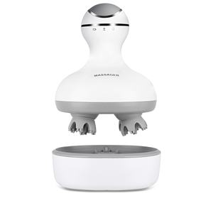 Venta al por mayor de masajeador de cuero cabelludo inalámbrico IPX7 3D personalizado 84-Touch USB recargable para aplicación en la cabeza - Product Image 4