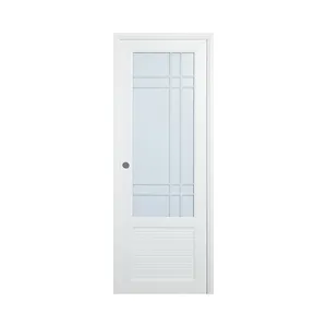 Cheap Factory Price Toilet UPVC Shower 40 Years Lifetime Bathroom Door With Best Quality