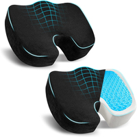 Coussin de siège ergonomique en mousse à mémoire de forme de haute qualité en forme de U avec gel rafraîchissant pour le coccyx, coussin orthopédique pour le soulagement