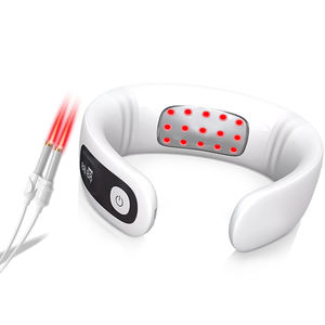 Portable sans fil cou et épaule masseur électrique EMS impulsion dispositif de chauffage pour vertèbre cervicale et soulagement de la douleur ceinture de Massage - Product Image 2