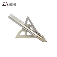 Embout de flèche de tir à l'arc en métal Elong Outdoor à 3 lames fixes