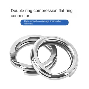 Thép không gỉ xoay Snap móc luya Vòng Báo Chí phẳng kết nối vòng SF-072 đại dương bãi biển câu cá Phụ Kiện - Product Image 3