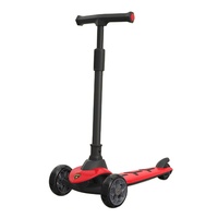 Trottinette Urbaine Pliable pour Adultes à Deux Roues, Grandes Roues Planaires en PU, Hauteur Réglable, Frein à Main, Capacité de Charge de 100 kg