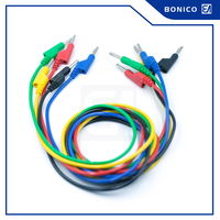 Cordons de test de fiche banane à double extrémité nickelés de 4mm Câble de fiche banane DCC en fil de cuivre de 2,5 mm²