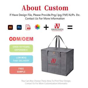 Sac isotherme réutilisable en tissu non tissé avec film aluminium, personnalisé, écologique, pour le shopping et le camping, avec fermeture éclair - Product Image 4