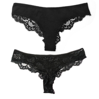 Culotte pour femme taille basse sans couture avec logo personnalisé OEM Culotte sexy blanche en coton dentelle pour fille Strings Culottes pour femmes Strings