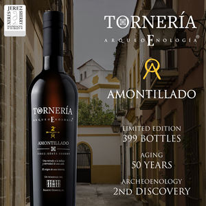 Sherry AMONTILLADO TORNERIA Fabriqué en Espagne 500ml 50 Ans de vieillissement en fût de chêne Vin sec fortifié espagnol - Product Image 4