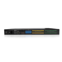HUAIN 16*16 DSP Processeur Matriciel Audio Numérique Logiciel de Contrôle du Volume Interface RS232/RJ45 16x16 I/O Noir pour la Maison