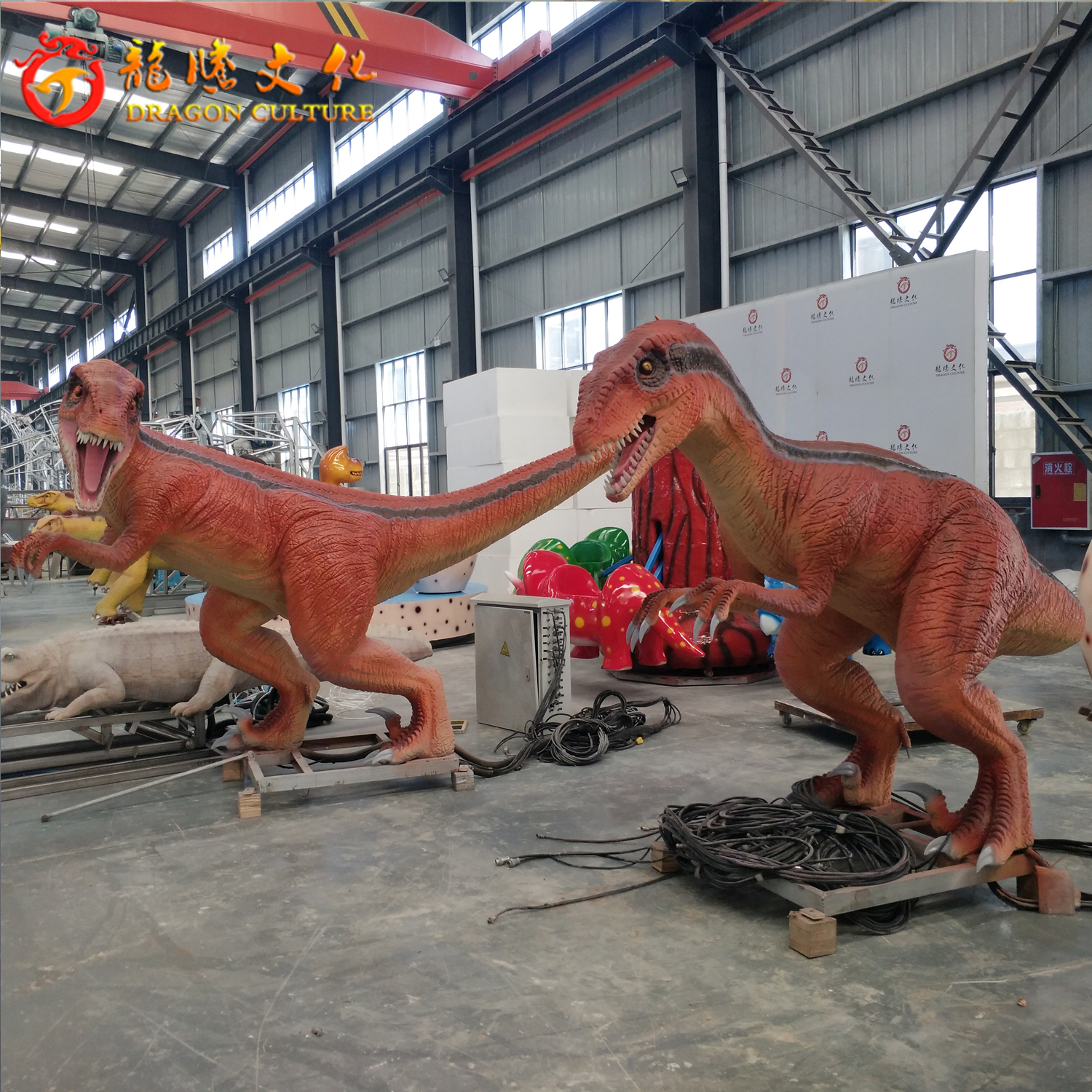 theme park animatronic dinosaur