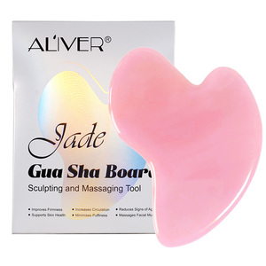 Aliver màu hồng ngọc gua SHA đá trên khuôn mặt công cụ tự nhiên ngọc bích đá guasha Hội Đồng Quản trị cho Spa gua SHA cạo massage công cụ trên khuôn mặt - Product Image 5