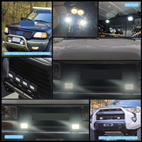 Barre de lumière de travail LED 4 pouces 60W étanche IP67 à faisceau combiné pour conduite tout-terrain, SUV et camion
