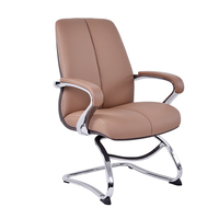 Chaise de bureau de direction de luxe au design unique, haut de gamme, en cuir synthétique, pour grands et robustes