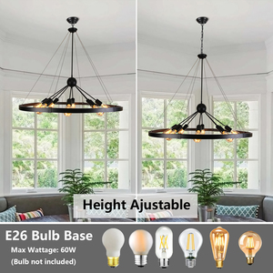 Lámpara de araña moderna para vestíbulo de hotel, candelabro negro estilo Art Deco para salas de estar de villas - Product Image 4