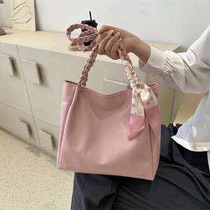 Nuevo Bolso de Hombro Portátil y Moderno para Mujer con Gran Capacidad, Cierre de Cremallera y Lazo Decorativo de Seda - Product Image 3