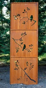 Customized Corten Steel Art Deco Design Garden Privacy <b>Screen</b> Corrosion Resistance Metal <b>Panel</b> Room Divider China Origin - Product Image 4