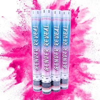 Canon à Fumée et Confettis pour Révélation du Sexe, Canon Holi Écologique, Facile à Utiliser pour Annonce de Bébé, Fournitures de Fête