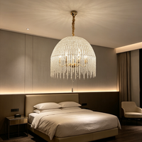 Luminaire suspendu LED de style scandinave, lustre en verre moderne nordique de luxe, lampe suspendue pour la décoration intérieure de la salle à manger, du bar