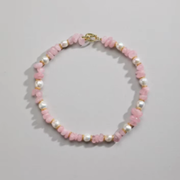 Collier avec pendentif en quartz rose naturel, plaqué or, pour mariage et fête, certifié CE ASTM REACH, bijoux de mode