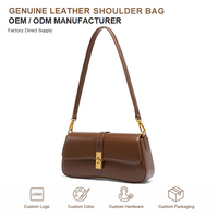 Sacs à bandoulière pour femmes en cuir de vachette, style vintage minimaliste, à rabat, lisses et légers, sacs bandoulière pour femmes, usage quotidien, logo personnalisé ODM