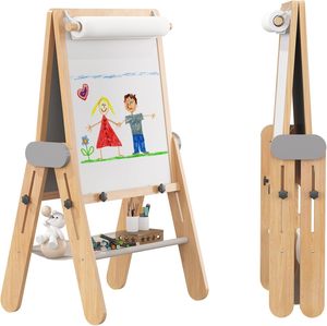<span class=keywords><strong>Caballete</strong></span> Plegable Ajustable para Niños - <span class=keywords><strong>Pizarra</strong></span> Magnética de Doble Cara, <span class=keywords><strong>Caballete</strong></span> de Pintura con Altura Ajustable para Niños Pequeños - Product Image 1