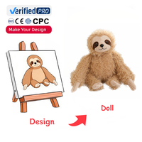 Boneka mewah 20cm buatan khusus membuat desain Anda sendiri mainan mewah kustom Plushie hewan kualitas tinggi